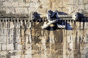 Portugal, Lisbon (Near), Belem, The Stone Tower Built On Tagus River From 1515 To 1525, Closeup On Carved Ropes