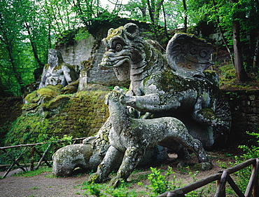 Italy, Latium, Bomarzo, Parco Dei Mostri