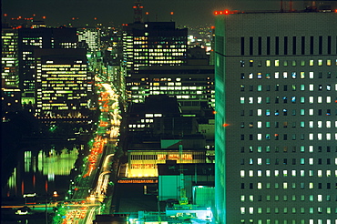 Overview at night, Shinjuku,Tokyo, Japan, Asia