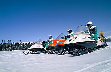 Snowmobiling, Canada, North America