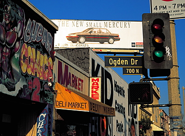 Los Angeles, Melrose, Ad Signs