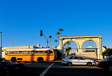 Los Angeles, California, Usa Hollywood, Melrose Ave, Paramount Studios Gate