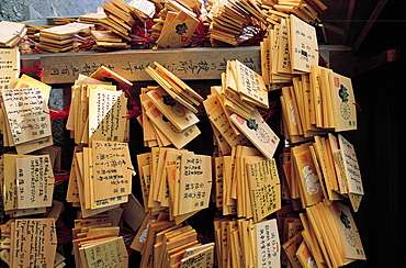 Japan, Okinawa, Wooden Offerings