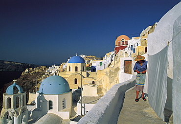 Santorini, Ia, Belfries & Linen, Greece