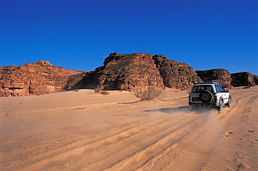 Sinai, Road In The Desert, Egypt, Africa