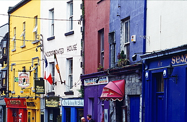 Ireland, Galway, Colored Street