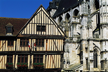 Vernon, Wooden Houses, Normandy, France