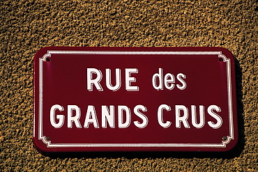 Cote De Beaune, Street Plate, Burgundy, France