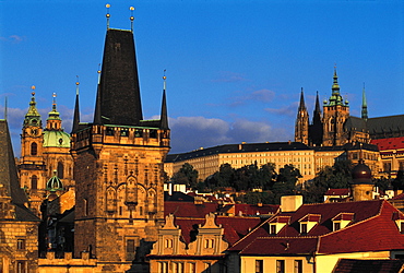 Overview On Roofs And Castle, Prague, Czech Republic