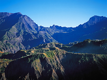 Aerial View, Mafate Cirque, Reunion