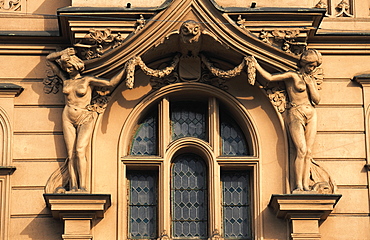 Jugenstil Window, Prague, Czech Republic