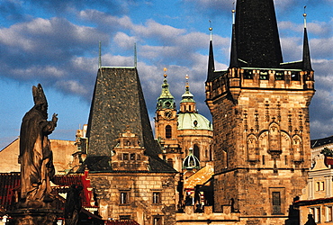 View On Mala Strana Towers, Prague, Czech Republic