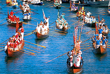 Regatta Storica On Gran Canale, Venice, Italy