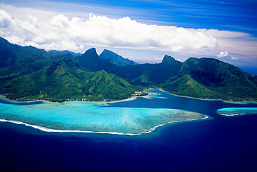 Aerials Of Moorea Island, French Polynesia