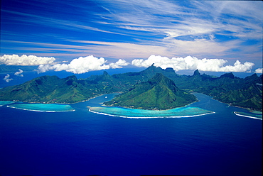 Aerials Of Moorea Island, French Polynesia