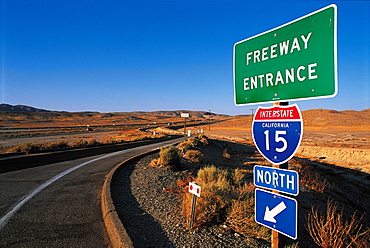 Freeway Entrance, California, Usa