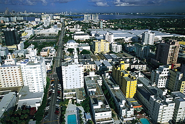 Aerial View Of Miami Beach, Florida, Usa