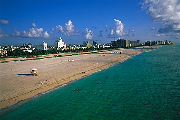 Aerial Of The Beach, Miami Beach, Florida, Usa