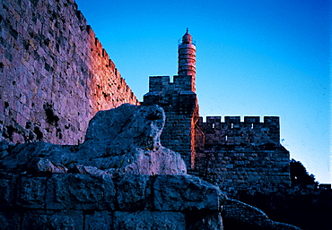 Turkish Ramparts And David Citadel, Jerusalem, Israel