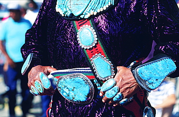 Usa, Arizona, Window Rock Festival, Zuni Turquoises