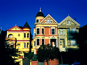 San Francisco, California, Victorian Houses, Usa