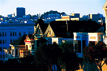 San Francisco, California, Victorian Houses, Usa