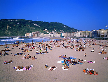 Beach, San Sebastian, Pais Vasco, Spain, Europe