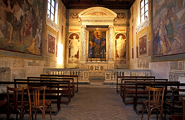 Italy, Rome, Oratory San Gregorio, Interior