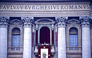 Italy, Rome, Vatican, St. Peterõs Square, The Pope Blessing The Visitors On Sunday