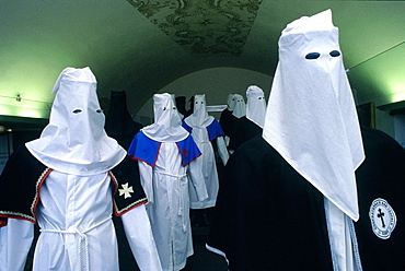 France, Corsica, Corte, Penitents Traditional Costumes