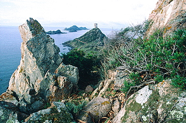 France, Corsica, South, Ajaccio (Near), Sanguinaires Islands