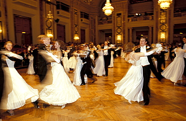 Austria, Vienna, Lawyers Ball In Hofburg, Waltzing