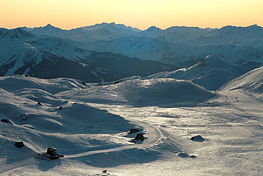 France, Alps, La Plagne Pistes