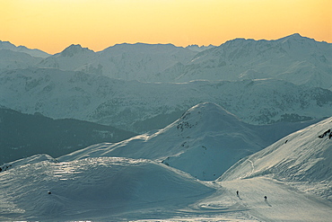 France, Alps, La Plagne Ski Pistes