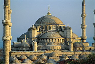 Turkey, Istanbul, Blue Mosque & Minarets