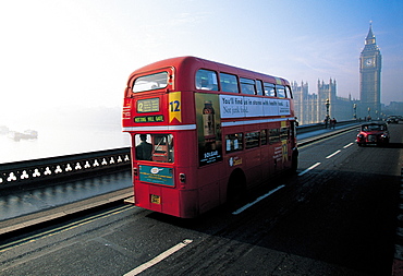 UK, London, Westminster Bridge & Big Ben