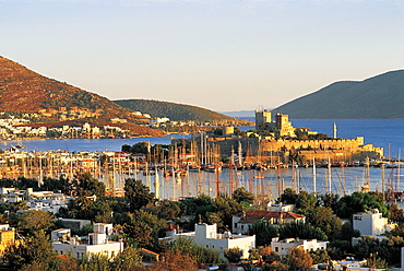 Turkey, Bodrum, Coastline & Knights Fortress