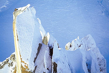 France, Alps, Vallee Blanche Rocks