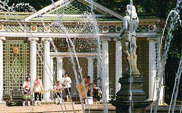 Russia, Saint Petersburg, Peterhof (Petrovorets) Castle And Park Traditional Musicians,  