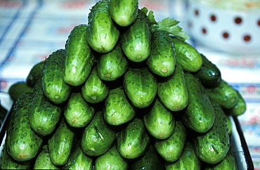 Russia, Saint Petersburg, Kolkhozian Market, Georgian Sour Vegetables 