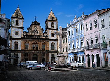 Brazil, Salvador De Bahia.Ancient Pelourinho Neighbourhood.Cathedral (Se) Square