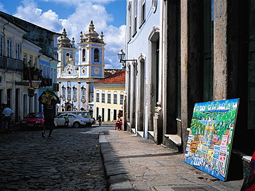 Brazil, Salvador De Bahia.Ancient Pelourinho Neighbourhood.Cathedral (Se) At Back