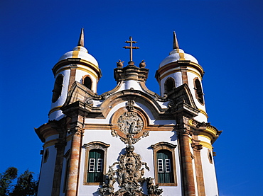 Brazil, Minas Gerais.Ouro Preto Colonial City.Our Lady Of Carmo Colonial Baroque Church