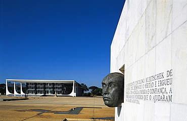 Brazil, Brasilia.Architect & Town Planner Oscar Niemeyer.Three Powers Square.Monument To President Kubitcheck