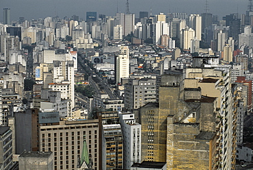 Brazil, Sao Paolo.Overview On The City Center