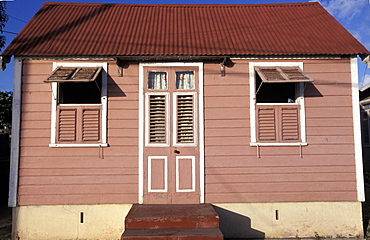 Caribbean, West Indies, Barbados, St Peter Parish, Fishermen Village Of Six Men's Bay, Chattel House