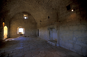 Cyprus, Lemesos (Limassol), Kolossi Fortress Built By The French In Xiii Century, The Vaulted Knights Room