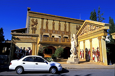 Cyprus, City Of Paphos, A Kitch Shopping Center Decorated As Antique