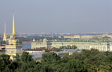 Russia, St-Petersburg, Overview On The City From To P Of St Isaac Church