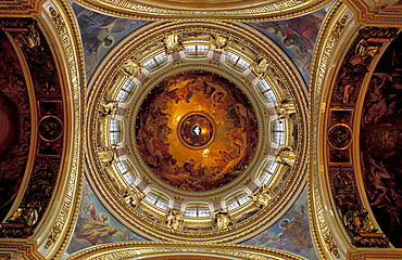 Russia, St-Petersburg, St Isaac Church, The Dome Seen From Below